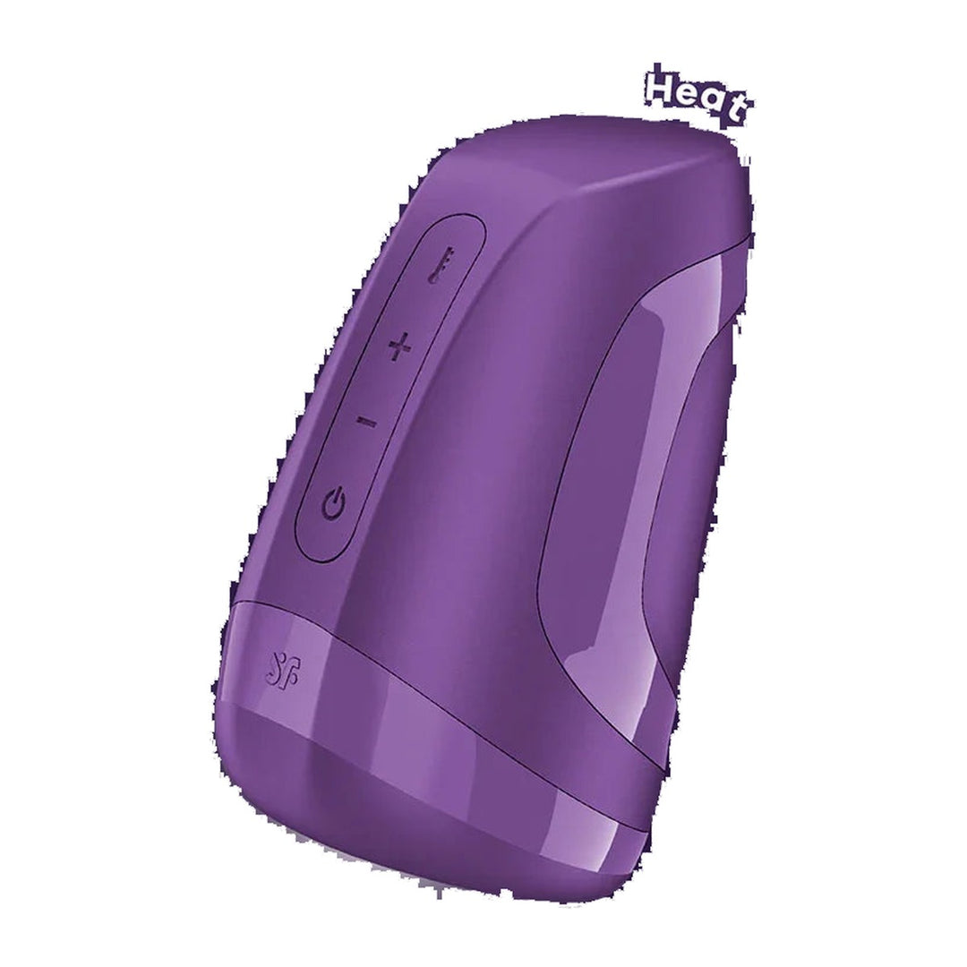 Satisfyer Men Heat Vibration in Purple - product-only shot on white