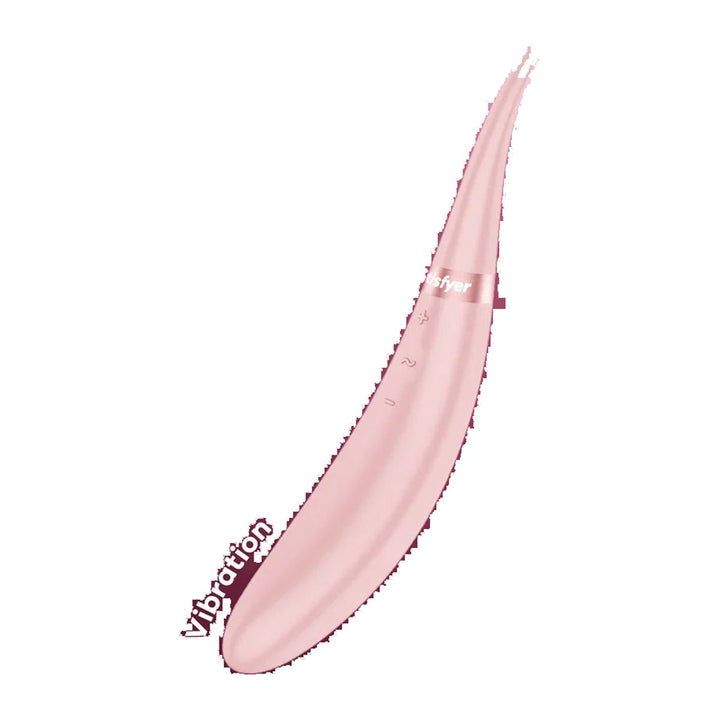 Satisfyer Tip Tease in Rose - product-only shot on white