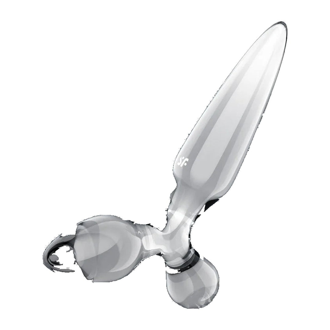 Satisfyer Triple Crystal 2 in Clear - product-only shot on white