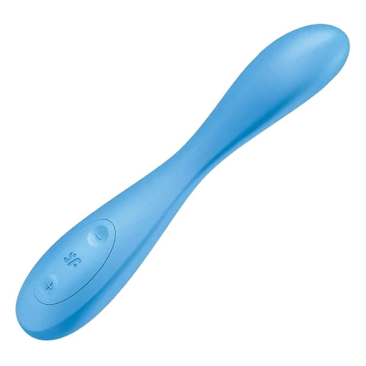 Satisfyer G-Spot Flex 4 in Blue, product-only colour swatch on white
