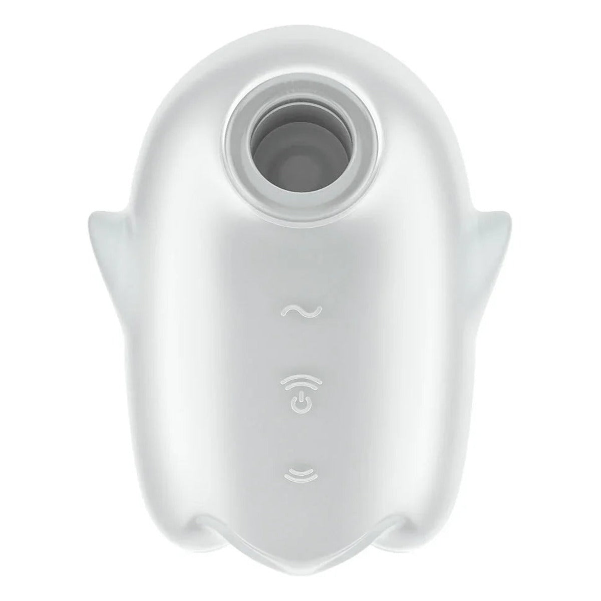 Satisfyer Glowing Ghost in White, product-only colour swatch on white