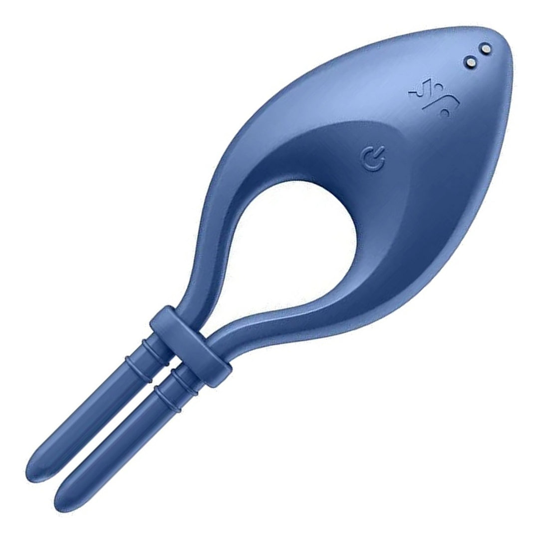 Satisfyer Bullseye in Blue, product-only colour swatch on white