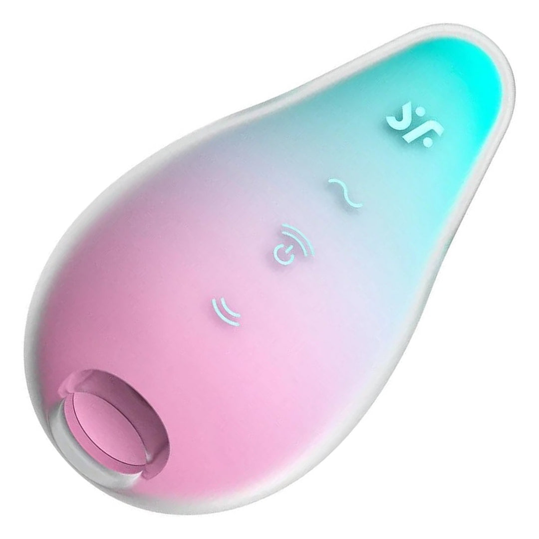 Satisfyer Mermaid Vibes in Mint/Pink, product-only colour swatch on white