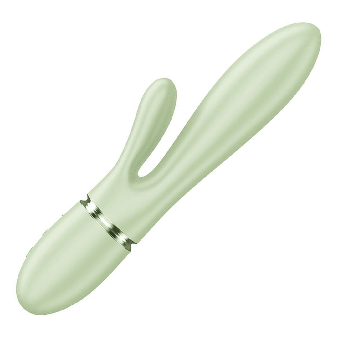 Satisfyer Pearl Bunny 2 in Light Green, product-only colour swatch on white