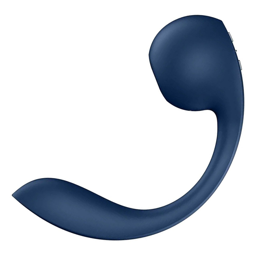 Satisfyer Pro+ Wave 4 in Blue, product-only colour swatch on white