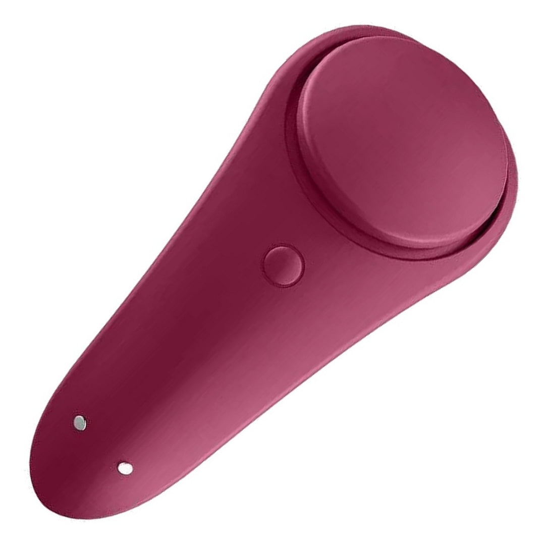 Satisfyer Sexy Secret in Wine Red, product-only colour swatch on white