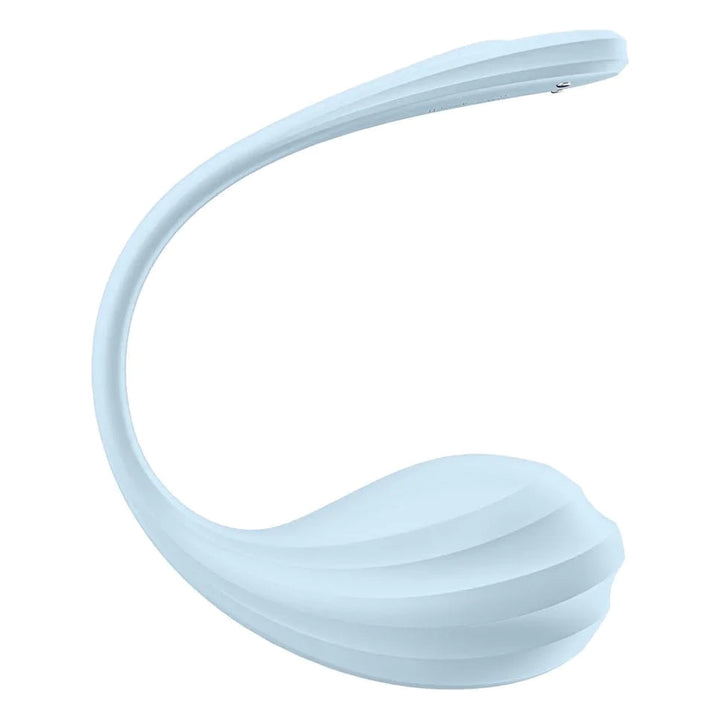 Satisfyer Smooth Petal in Light Blue, product-only colour swatch on white