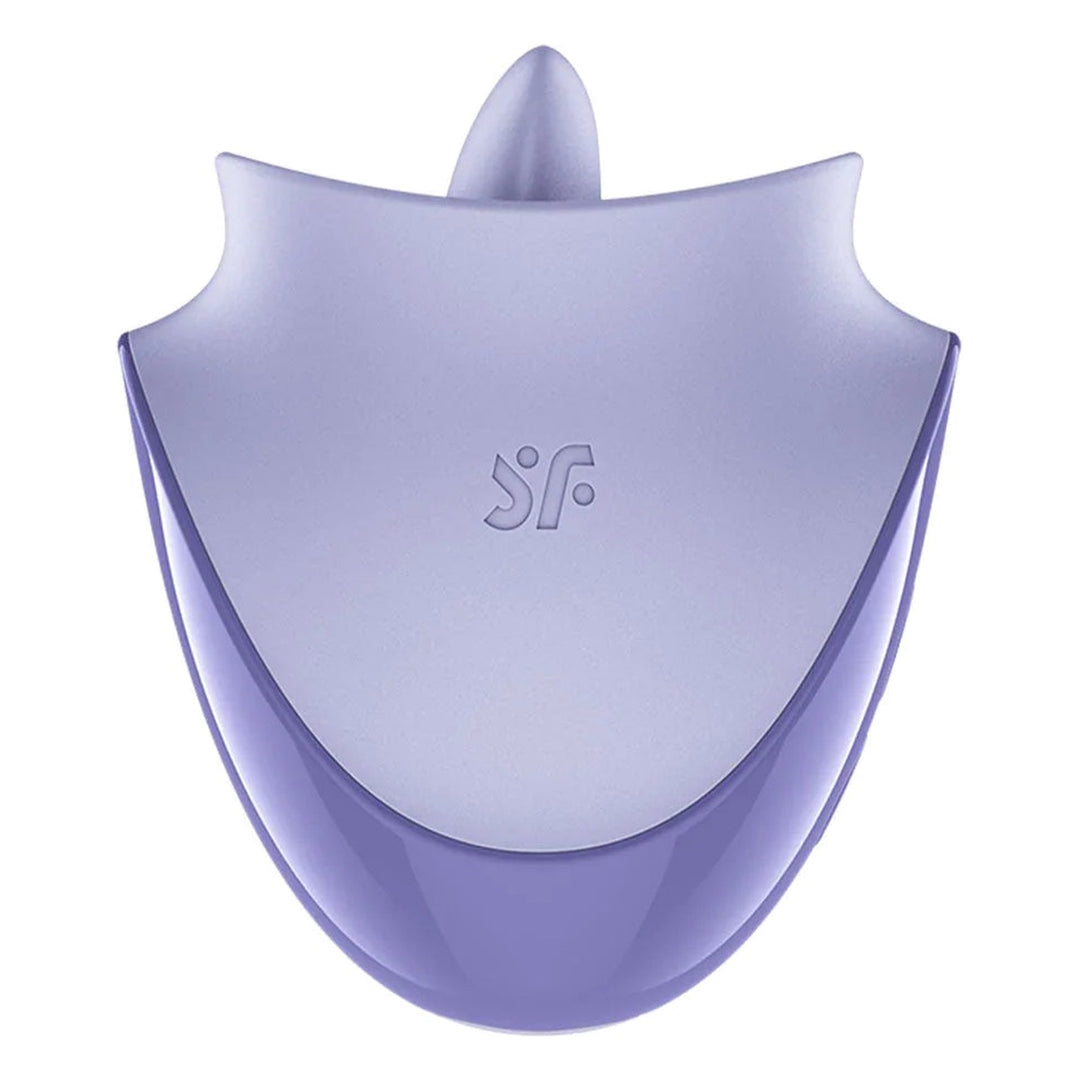 Satisfyer Tongue Dancer in Purple, product-only colour swatch on white