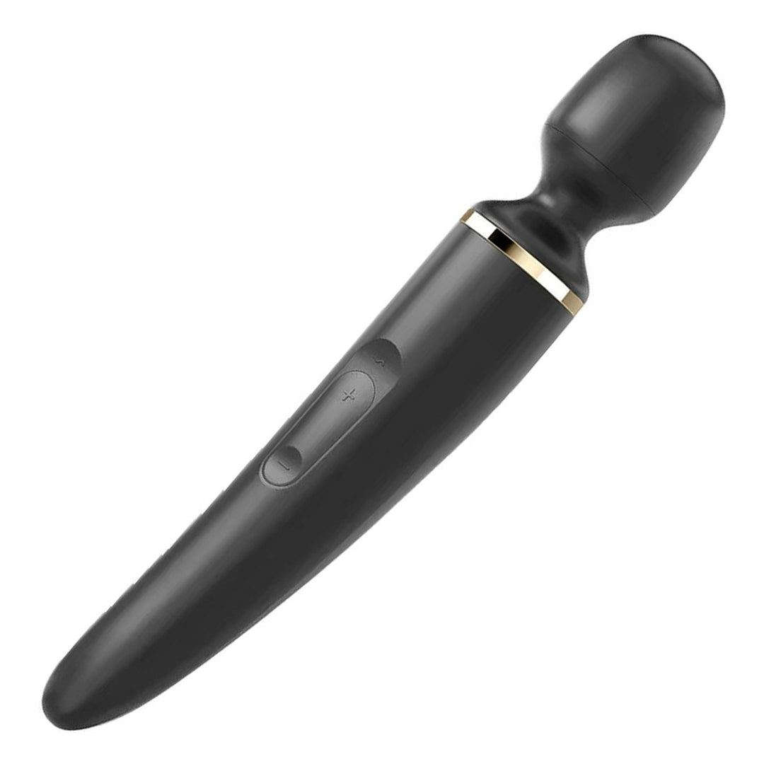 Satisfyer Wand-er Woman in Black, product-only colour swatch on white