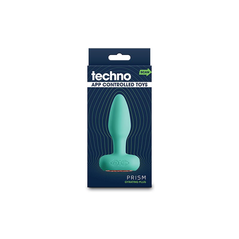 Techno - Prism - Teal 10.9 cm USB Rechargeable Butt Plug with App Control – Sex toys NZ by Naughtyhut. Discreet delivery nationwide.
