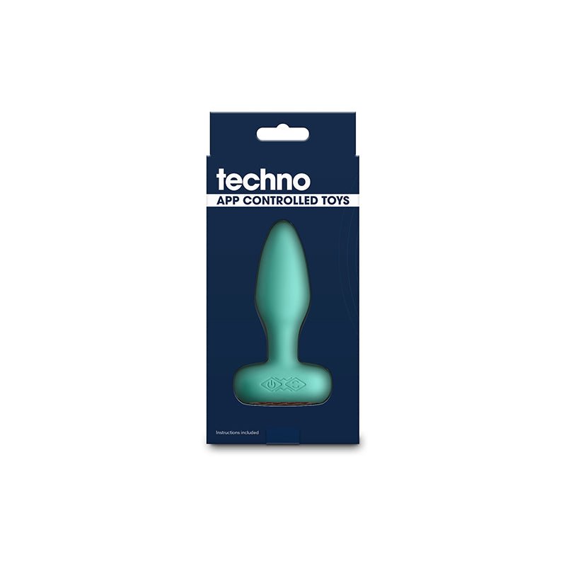 Techno - Prism - Teal 10.9 cm USB Rechargeable Butt Plug with App Control – Sex toys NZ by Naughtyhut. Discreet delivery nationwide.