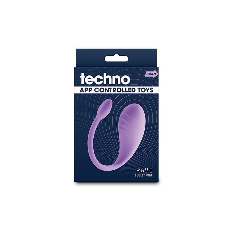 Buy Techno - Rave - Purple - Purple USB Rechargeable Vibrator with App Control – Naughtyhut NZ sex toys online. Discreet delivery & top brands.