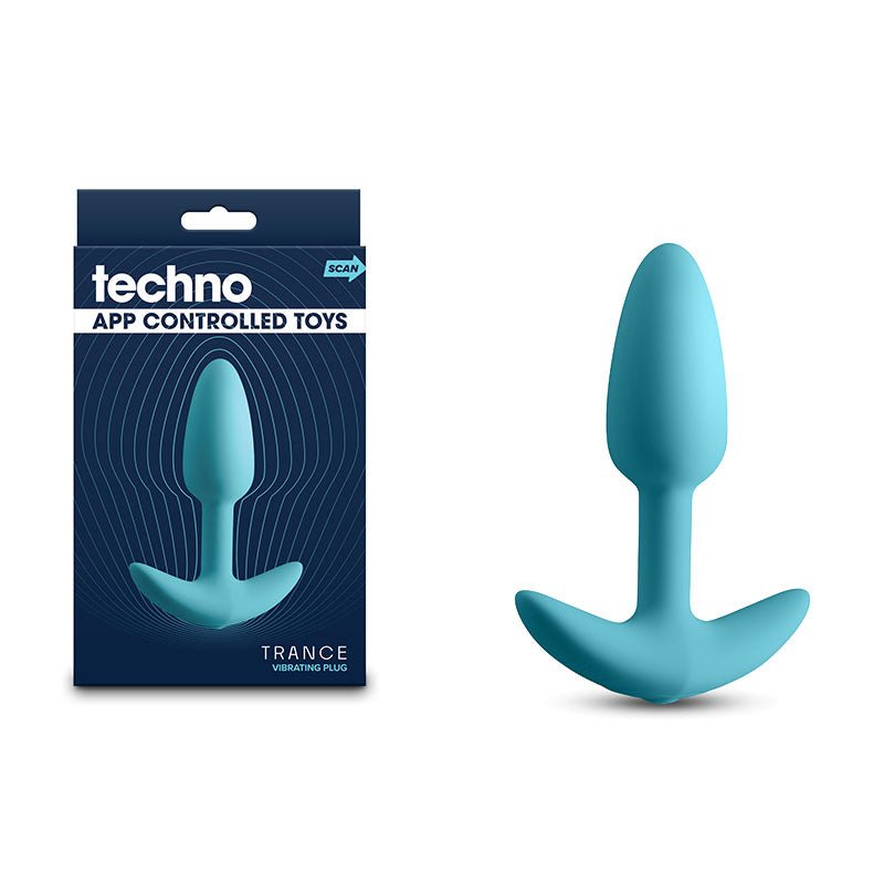 Techno - Trance - Blue 10.9 cm USB Rechargeable Butt Plug with App Control – Sex toys NZ by Naughtyhut. Discreet delivery nationwide.
