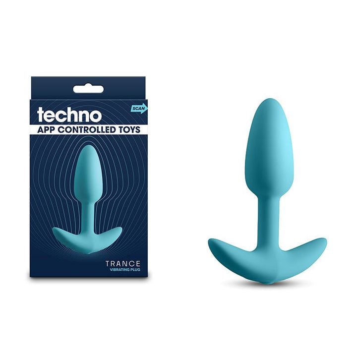 Techno - Trance - Blue 10.9 cm USB Rechargeable Butt Plug with App Control – Sex toys NZ by Naughtyhut. Discreet delivery nationwide.