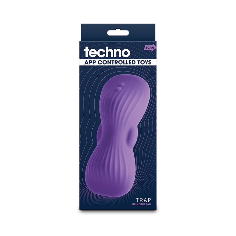 Buy Techno - Trap - Purple - Purple USB Rechargeable Vibrating Grind Pad with App Control – Naughtyhut NZ sex toys online. Discreet delivery & top brands.