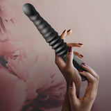 Buy Temptasia Lazarus Thrusting Dildo - Black 25.4 cm USB Rechargeable Thrusting Dildo – Naughtyhut NZ sex toys online. Discreet delivery & top brands.