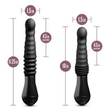 Buy Temptasia Lazarus Thrusting Dildo - Black 25.4 cm USB Rechargeable Thrusting Dildo – Naughtyhut NZ sex toys online. Discreet delivery & top brands.