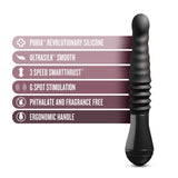 Buy Temptasia Lazarus Thrusting Dildo - Black 25.4 cm USB Rechargeable Thrusting Dildo – Naughtyhut NZ sex toys online. Discreet delivery & top brands.