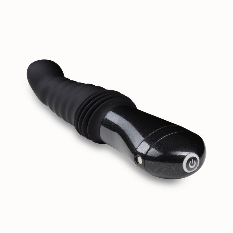 Buy Temptasia Lazarus Thrusting Dildo - Black 25.4 cm USB Rechargeable Thrusting Dildo – Naughtyhut NZ sex toys online. Discreet delivery & top brands.