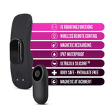 Buy Temptasia Remote Control Panty Vibe - Black USB Rechargeable Panty Vibe – Naughtyhut NZ sex toys online. Discreet delivery & top brands.
