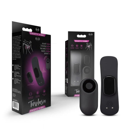 Buy Temptasia Remote Control Panty Vibe - Black USB Rechargeable Panty Vibe – Naughtyhut NZ sex toys online. Discreet delivery & top brands.