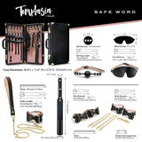 Buy Temptasia Safe Word Bondage Kit with Suitcase - 9 Piece Bondage Set – Naughtyhut NZ sex toys online. Discreet delivery & top brands.