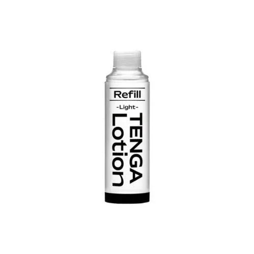 Tenga Lotion Refill Light, clear cylindrical refill bottle
