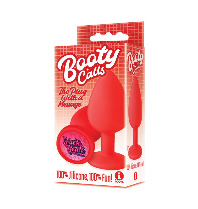 Buy The 9's Booty Calls - Fuck Yeah - Red Butt Plug – Naughtyhut NZ sex toys online. Discreet delivery & top brands.