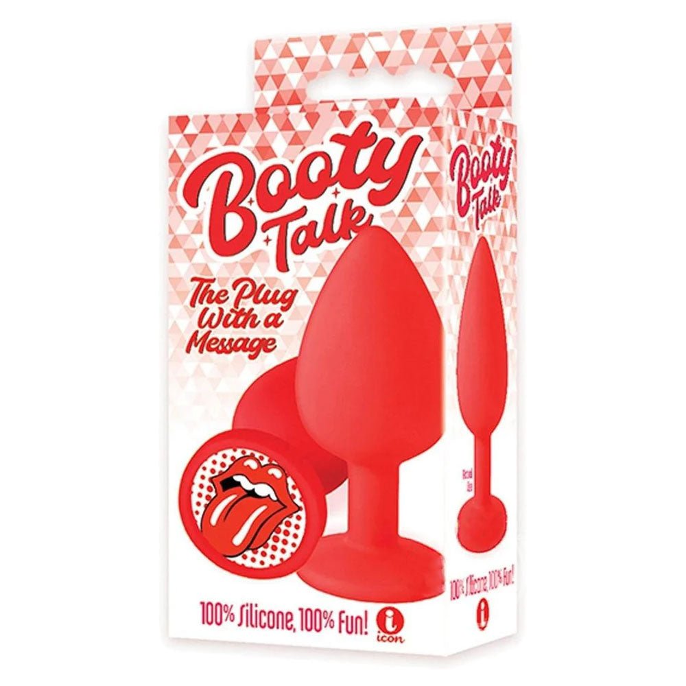 The 9's Booty Talk - Tongue - Red Butt Plug – Sex toys NZ by Naughtyhut. Discreet delivery nationwide.