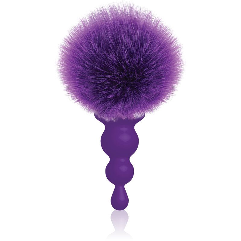 The 9's Cottontails, Beaded, Purple - Purple Butt Plug with Bunny Tail – Sex toys NZ by Naughtyhut. Discreet delivery nationwide.