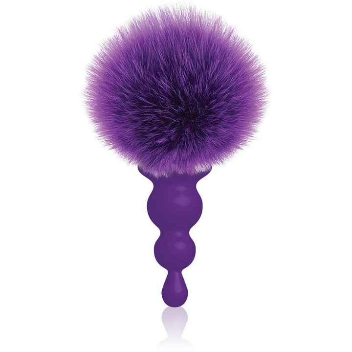 The 9's Cottontails, Beaded, Purple - Purple Butt Plug with Bunny Tail – Sex toys NZ by Naughtyhut. Discreet delivery nationwide.