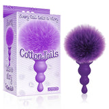 Buy The 9's Cottontails, Beaded, Purple - Purple Butt Plug with Bunny Tail – Naughtyhut NZ sex toys online. Discreet delivery & top brands.