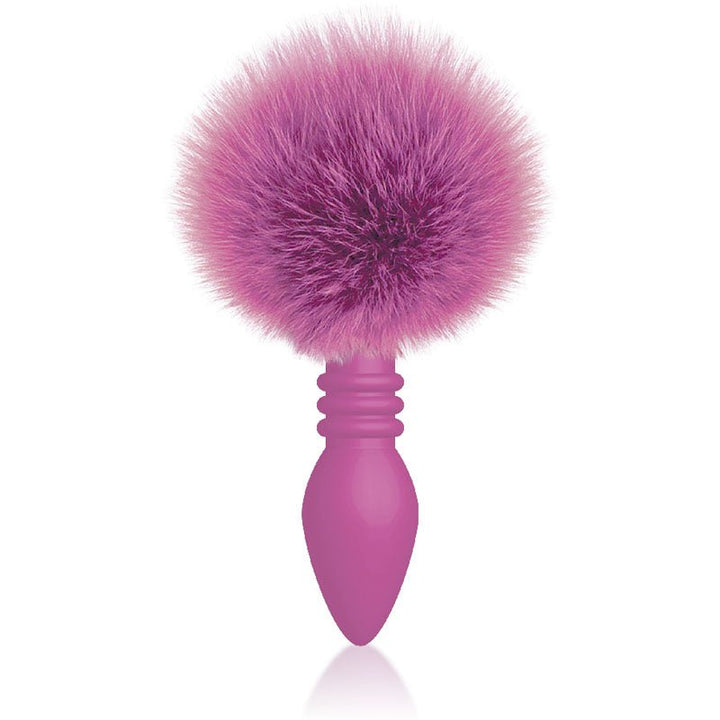 The 9's Cottontails, Ribbed Pink - Pink Butt Plug with Bunny Tail – Sex toys NZ by Naughtyhut. Discreet delivery nationwide.