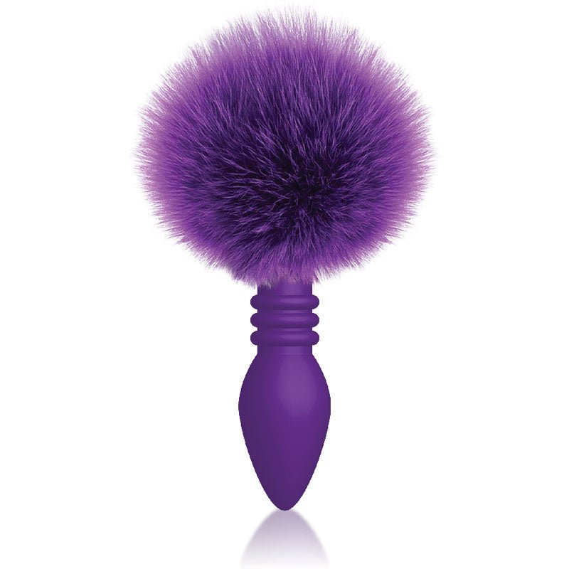 Buy The 9's Cottontails, Ribbed Purple - Purple Butt Plug with Bunny Tail – Naughtyhut NZ sex toys online. Discreet delivery & top brands.