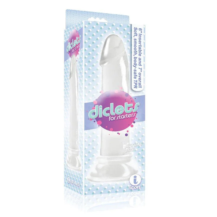 The 9's Diclets Clear retail box front, blue