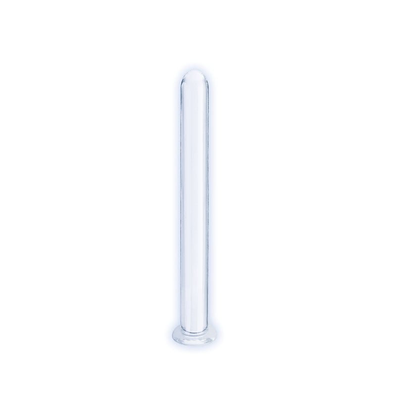 Buy The 9's First Glass Thins, Cylindrical - Clear Glass 17.8 cm Dildo – Naughtyhut NZ sex toys online. Discreet delivery & top brands.