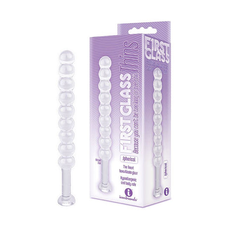 Buy The 9's First Glass Thins, Spherical - Clear Glass 17.8 cm Anal Beads – Naughtyhut NZ sex toys online. Discreet delivery & top brands.