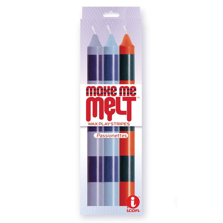 The 9's Make Me Melt Drip Candle 3 - Pk, Passionettes - Passion Coloured Drip Candles - 3 Pack – Sex toys NZ by Naughtyhut. Discreet delivery nationwide.