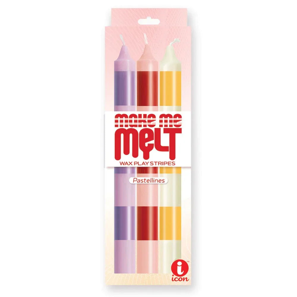 Make Me Melt Wax Play Stripes Pastellines retail pack front