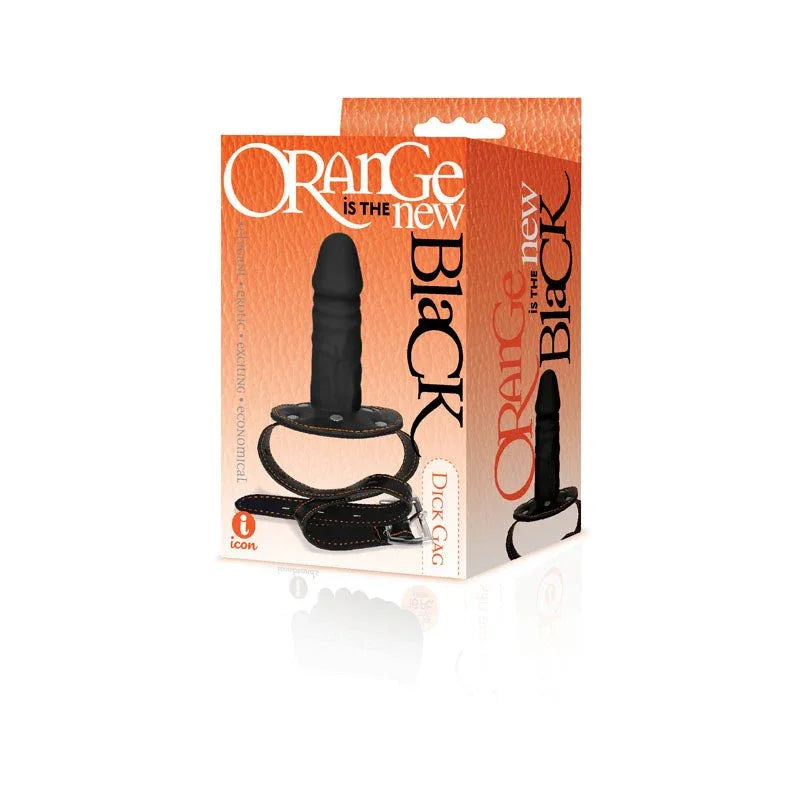 The 9's Orange Is The New Black, Dick Gag - Black/Orange Mouth Restraint – Sex toys NZ by Naughtyhut. Discreet delivery nationwide.