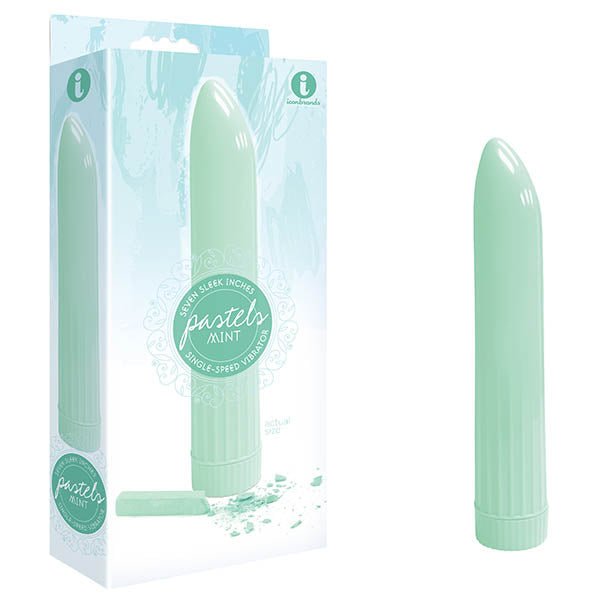 The 9's Pastel Vibes - Mint Green 17.8 cm (7'') Vibrator – Sex toys NZ by Naughtyhut. Discreet delivery nationwide.