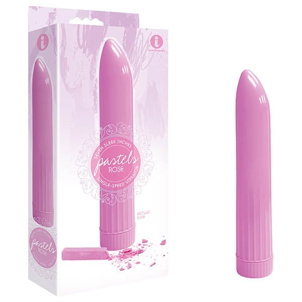 The 9's Pastel Vibes - Rose Pink 17.8 cm (7'') Vibrator – Sex toys NZ by Naughtyhut. Discreet delivery nationwide.
