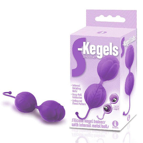 Buy The 9's S - Kegels - Purple Silicone Kegel Balls – Naughtyhut NZ sex toys online. Discreet delivery & top brands.