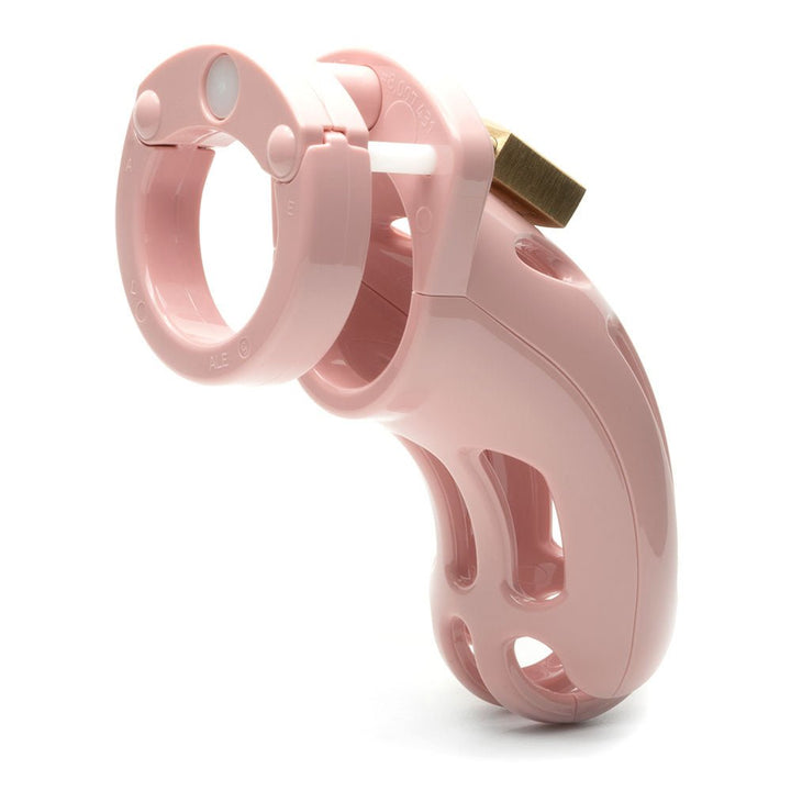 The Curve Chastity Cock Cage Kit - Pink - Pink 3.75 Inch Cock Cage Kit – Sex toys NZ by Naughtyhut. Discreet delivery nationwide.