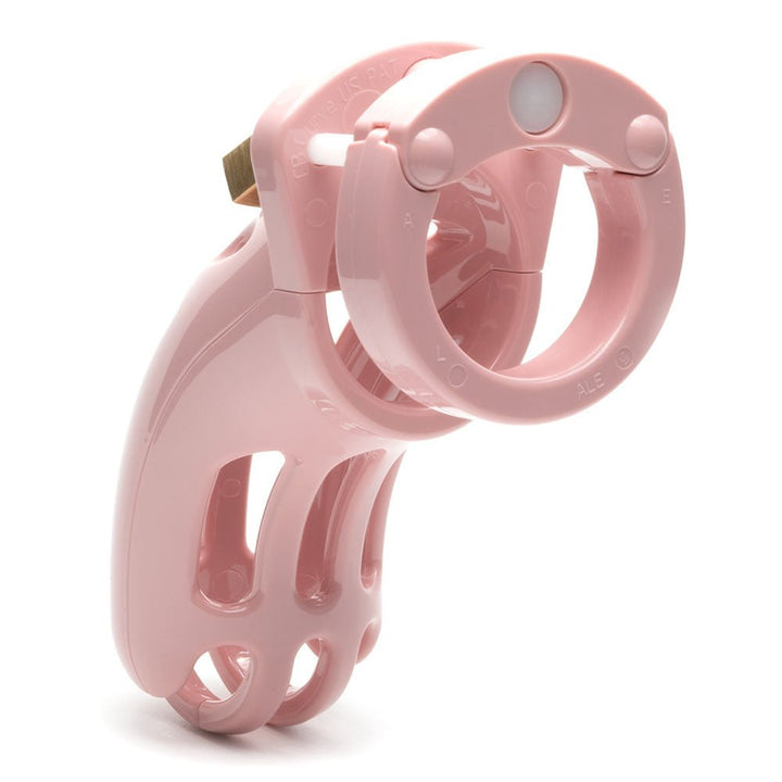 The Curve Chastity Cock Cage Kit - Pink - Pink 3.75 Inch Cock Cage Kit – Sex toys NZ by Naughtyhut. Discreet delivery nationwide.