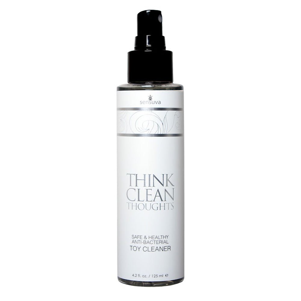 Think Clean Thoughts Anti - Bacterial Toy Cleaner – Sex toys NZ by Naughtyhut. Discreet delivery nationwide.