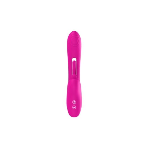 Tr46: Tapping Tongue Rabbit Vibrator - Pink – Sex toys NZ by Naughtyhut. Discreet delivery nationwide.