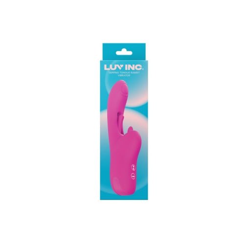 Tr46: Tapping Tongue Rabbit Vibrator - Pink – Sex toys NZ by Naughtyhut. Discreet delivery nationwide.