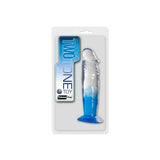 Buy Two Tone 7" PVC Dong in Clear/Blue (Without Balls) – Naughtyhut NZ sex toys online. Discreet delivery & top brands.