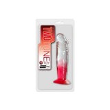 Buy Two Tone 7" PVC Dong in Clear/Red (Without Balls) – Naughtyhut NZ sex toys online. Discreet delivery & top brands.